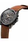 THORTON Ivar Dual Time Brown Leather Strap