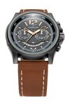 THORTON Ivar Dual Time Brown Leather Strap