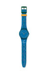 SWATCH Petits Batons Blue Silicone Strap