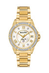 BULOVA Marine Star Diamonds Gold Stainless Steel Bracelet