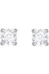 SWAROVSKI White Attract Round Pierced Earrings