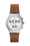 SWATCH Irony Botillon Chronograph Brown Leather Strap