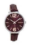 OOZOO Timepieces Bordeaux Leather Strap