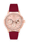 REINA FERE Ladies Red Leather Strap