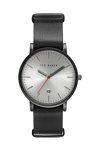 TED BAKER Graham Black Leather Strap