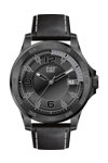 CATERPILLAR Boston Black Leather Strap