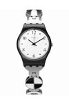 SWATCH Blackiniere Silver Stainless Steel Bracelet