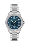 BULOVA Marine Star Diamonds Silver Stainless Steel Bracelet