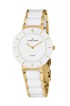 Jacques LEMANS Monaco Ladies Two Tone Ceramic Bracelet