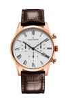 CLAUDE BERNARD Classic Chronograph Brown Leather Strap