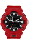 UMBRO Medusae Dual Time Chronograph Red Rubber Strap