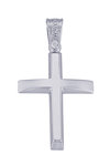Βαπτιστικός σταυρός 14Κ Λευκόχρυσος