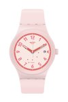 SWATCH Sistem 51 Blush Automatic Pink Silicone Strap