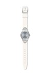 SWATCH Irony Pretty In White Crystals White Rubber Strap