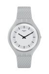 SWATCH Skinstructur Grey Silicone Strap