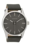 OOZOO Timepieces Grey Leather Strap