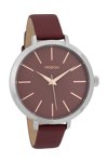 OOZOO Timepieces Bordeaux Leather Strap