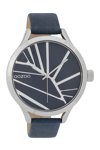 OOZOO Timepieces Blue Leather Strap