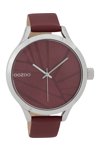 OOZOO Timepieces Bordeaux Leather Strap