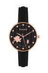 FERENDI Ornament Black Leather Strap