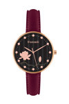 FERENDI Ornament Bordeaux Leather Strap