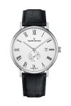 CLAUDE BERNARD Slim Line Black Leather Strap