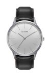 LEDOM Classic Grey Leather Strap