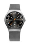 BERING Titanium Grey Stainless Steel Bracelet