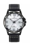 CERTUS Men Black Leather Strap