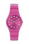 SWATCH Coeur De Manege Purple Silicone Strap