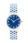 SWATCH Paveblue Multicolor Silicone Strap