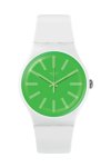 SWATCH Grassneon White Silicone Strap