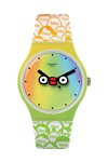 SWATCH CLUB What'S Yo Face Multicolor Silicone Strap