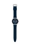 SWATCH Blue Grid Chronograph Blue Rubber Strap