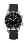 LONGINES Heritage Automatic Black Leather Strap