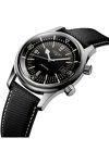 LONGINES Heritage Automatic Black Leather Strap