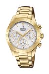 FESTINA Diamond Crystals Chronograph Gold Stainless Steel Bracelet