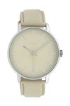 OOZOO Timepieces Beige Leather Strap