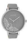 OOZOO Timepieces Grey Leather Strap