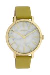 OOZOO Timepieces Yellow Leather Strap