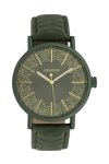 OOZOO Timepieces Green Leather Strap