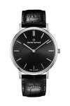 CLAUDE BERNARD Slim Line Black Leather Strap