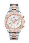 TISSOT T-Classic PR 100 Sport Chic Diamonds Chronograph Two Tone Stainless Steel Bracelet