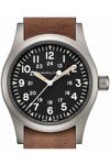 HAMILTON Khaki Field Brown Leather Strap