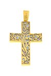 Cross 14ct Gold with Zircon by FaCaDoro