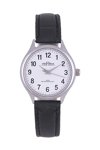 INORA Ladies Black Leather Strap