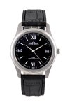 INORA Gents Black Leather Strap