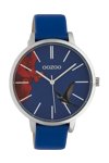 OOZOO Timepieces Limited Blue Leather Strap