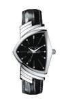 HAMILTON Ventura Black Leather Strap