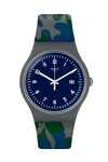 SWATCH Camougreen Camouflage Silicone Strap